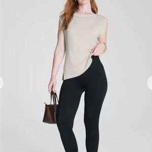 SPANX Ribbed Knit Women's Black Leggings (NWT)